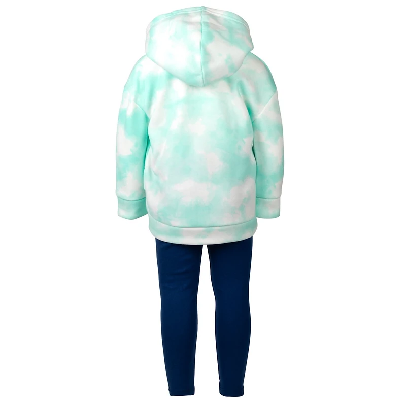 Paw Patrol Toddler Girls Pullover Crossover Fleece Hoodie and Leggings Outfit Set