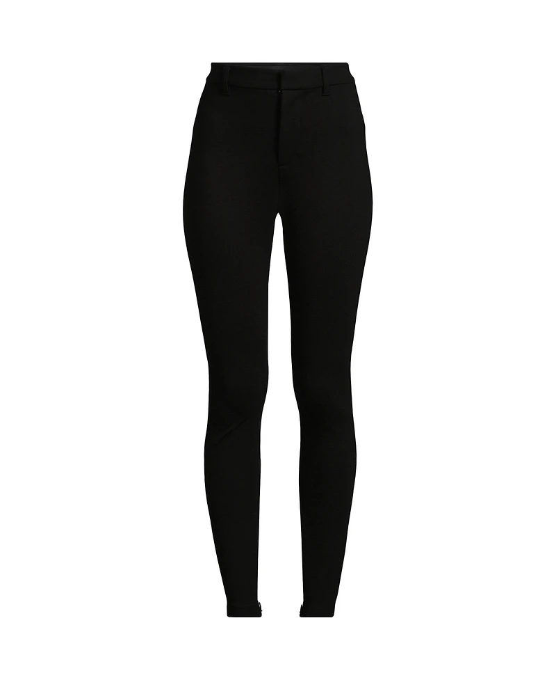 Lands' End Women's Petite High Rise Ponte Polished Leggings
