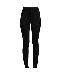 Lands' End Women's Petite High Rise Ponte Polished Leggings