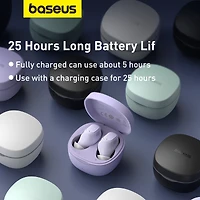 Baseus True Wireless Earbuds Tws Blueteeth 5.3 Headphones 20 Hours Battery