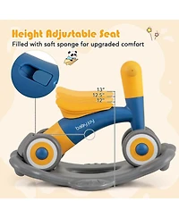 3 in 1 Rocking Horse with Detachable Balance Board and Seat