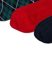 Lauren Ralph Lauren Women's 3-Pk. Blackwatch Tartan Low-Cut Socks