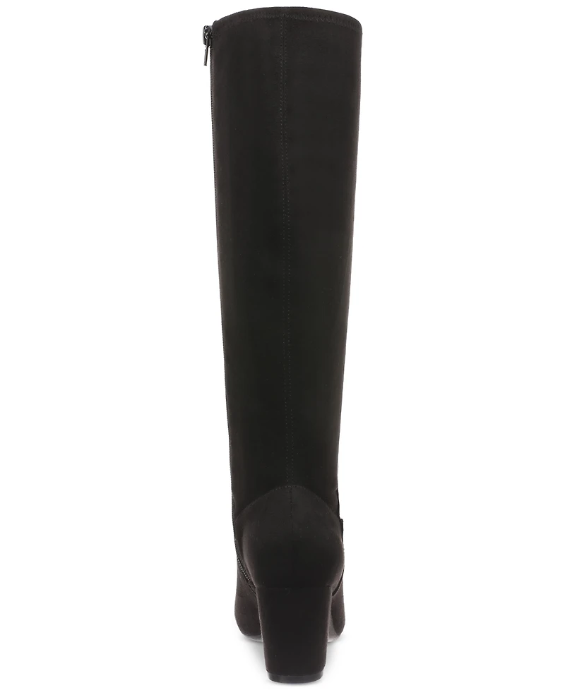 Giani Bernini Women's Maylynee Memory Foam Block Heel Knee High Dress Boots