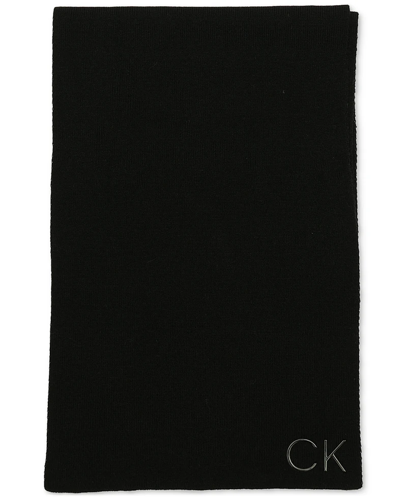 Calvin Klein Men's Logo Scarf & Beanie Set