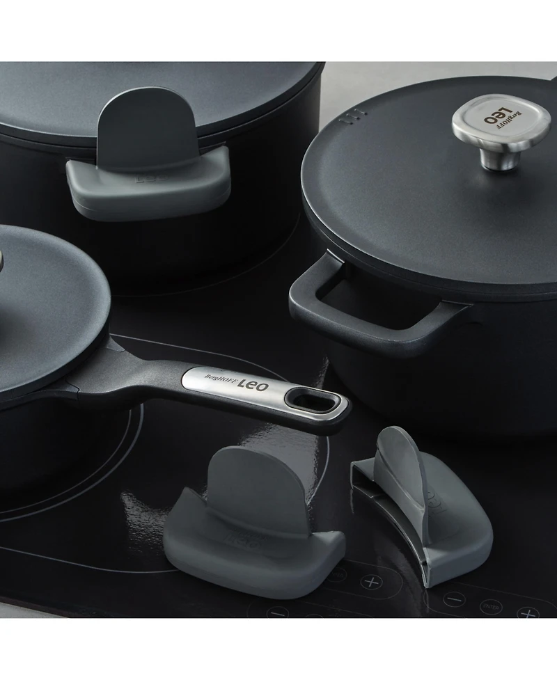 BergHOFF Leo Phantom 6pc Nonstick Ceramic Cookware Set, Recycled