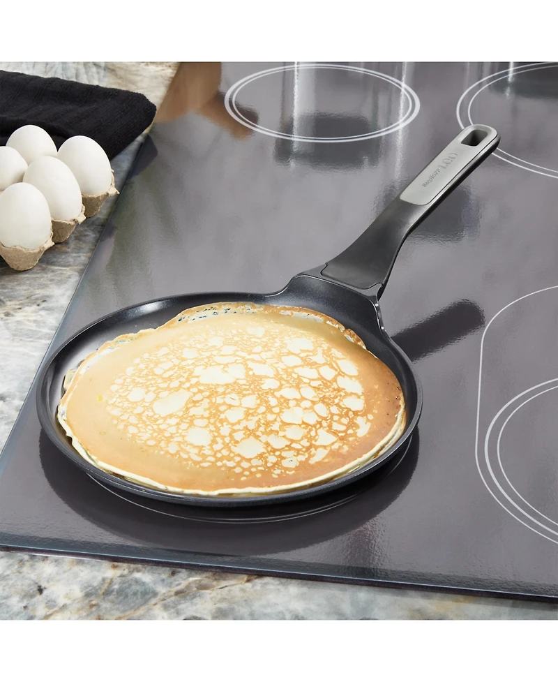 BergHOFF Leo Stone+ 5pc Nonstick Ceramic Specialty Pan Set with Turner, Recycled
