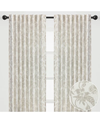 Chanasya Premium 2-Panel Light Filtering Curtains - Semi Sheer for Living Room, Bedroom