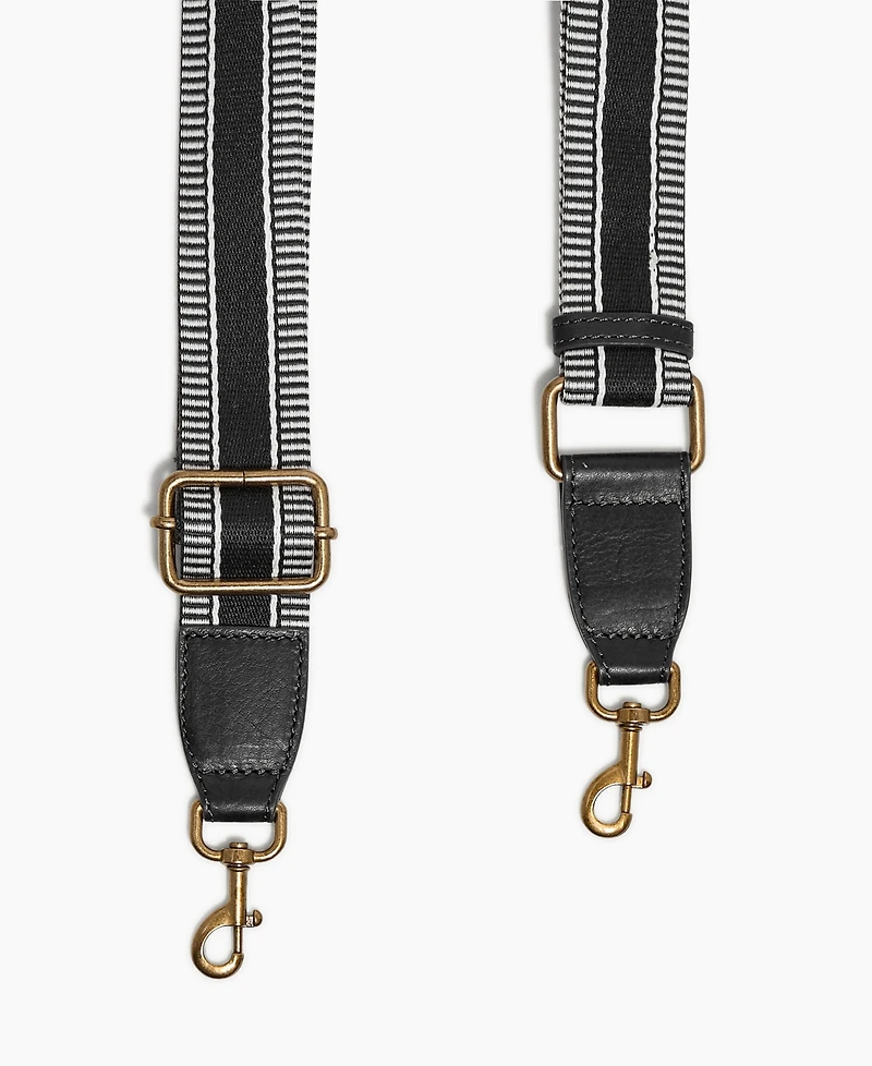 American Leather Co. Striped Web Strap