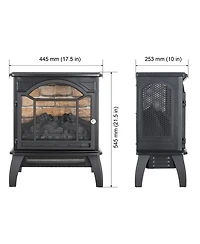 Mondawe 18Inch 3D Flame Electric Infrared Quartz Fireplace Stove With Remote Control