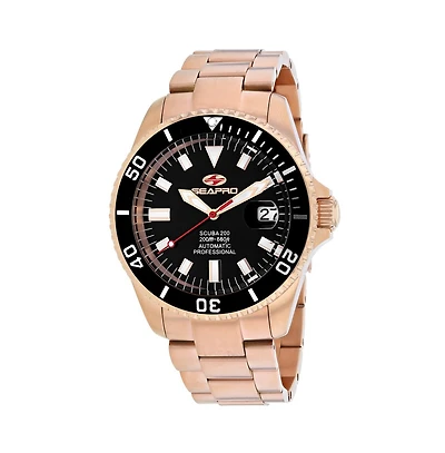 Seapro Men's Scuba 200 Black Dial Watch - SP4322