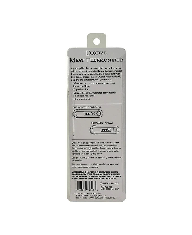 Charcoal Companion Digital Bbq Grill Meat Thermometer