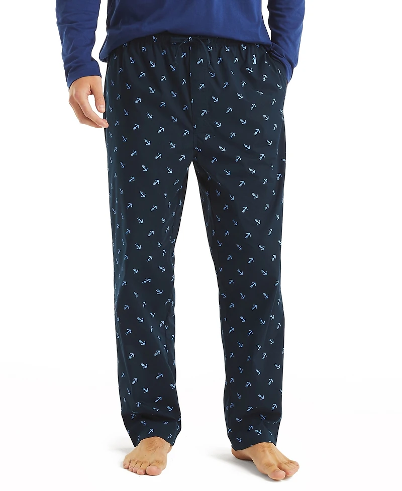 Nautica Men's Crafted Printed Poplin Sleep Pant