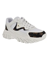 Guess Women's Nowah Triangle Lace-Up Chunky Fashion Sneakers