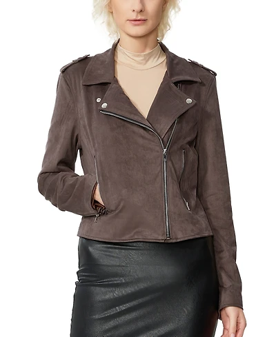 Kimi + Kai Women's Willa Faux Suede Moto Jacket