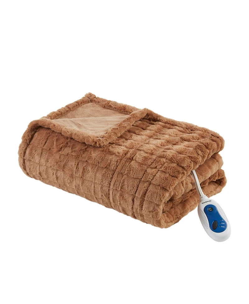Beautyrest Zuri Electric Faux-Fur Throw, 50" x 70"