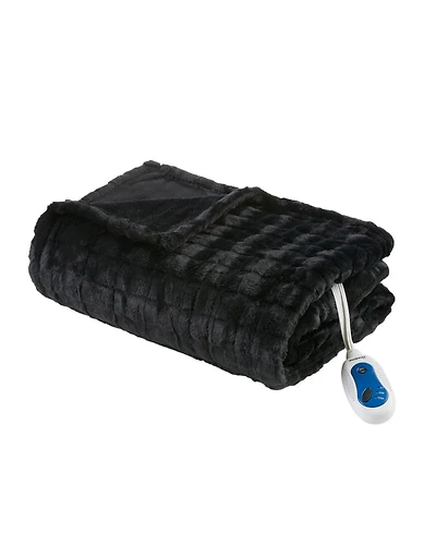 Beautyrest Zuri Electric Faux-Fur Throw, 50" x 70"