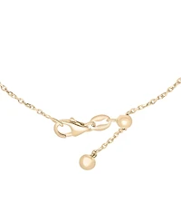 Lab Grown Sapphire (3/4 ct. t.w.) & Diamond (1/20 ct. t.w.) Bolo Bracelet in 14k Gold-Plated Sterling Silver