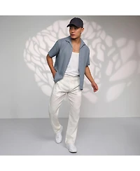 Men's Cloud Grey Solid Resort Shirt