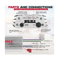 Pyle 4-Ch. Waterproof Marine Amplifier, 1200 Watt, MP3/iPod Compatible