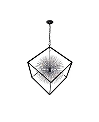 Cwi Lighting 54" Metal Starburst 20 Light Chandelier