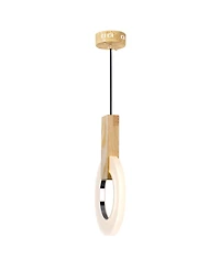Cwi Lighting 12" Metal Anello Led Mini Pendant