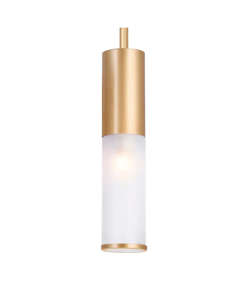 Cwi Lighting 10" Metal Pipes 1 Light Mini Pendant