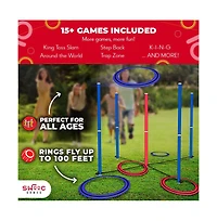 Swooc Games - King Toss | Giant Ring Toss Game for Kids and Adults (4 x 4ft) | Weatherproof Giant Outdoor Games for Adults and Family