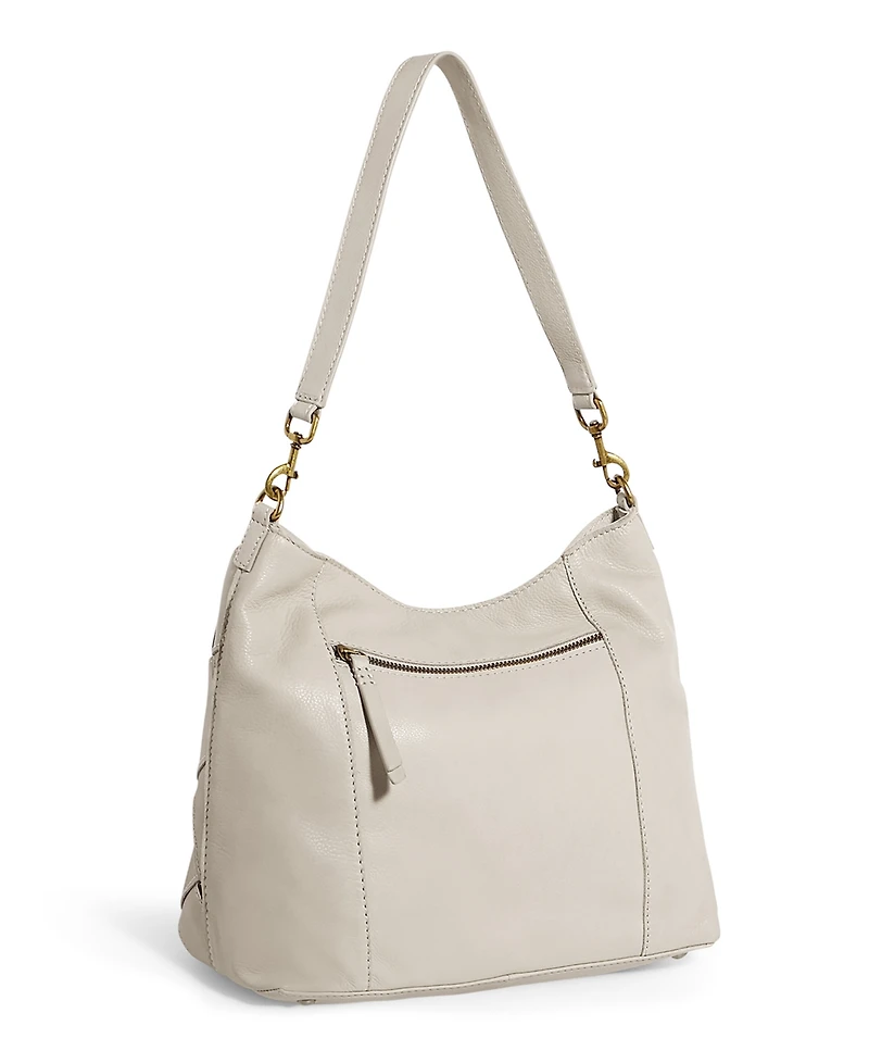 American Leather Co. Mercer Woven Top Zip Hobo