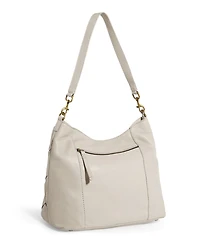 American Leather Co. Mercer Woven Top Zip Hobo