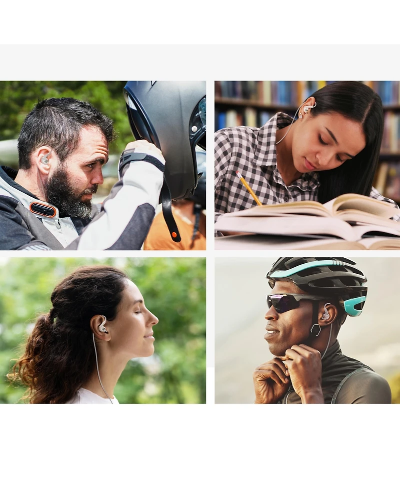 Mee audio M6 In-Ear Sports Headphones w/ Memory Wire & Headset (Usb-c Plug)