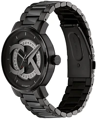 Calvin Klein Unisex Iconic Automatic Ionic Plated Black Stainless Steel Bracelet Watch 40mm