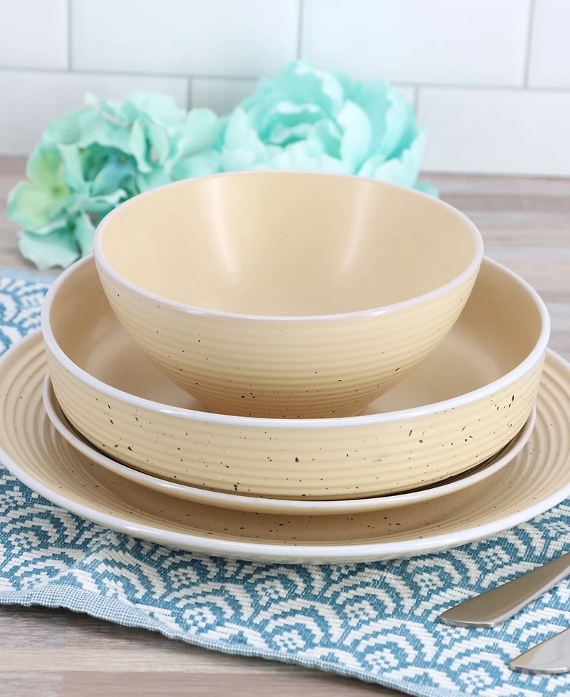 Elama Emilia 16 Pc. Dinnerware Set, Service for 4