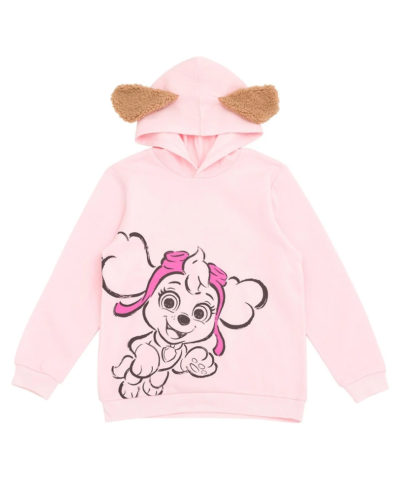 Paw Patrol Little Girls Fleece Cosplay Pullover Hoodie and Jogger Pants Outfit Set to (2T - 10-12