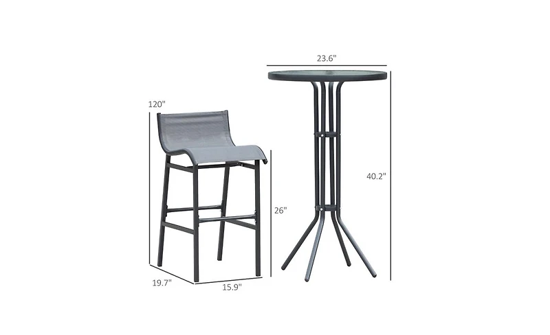 Slickblue Bar Chair Set – Modern and Comfortable Barstools for Kitchen, Dining, or Home Bar