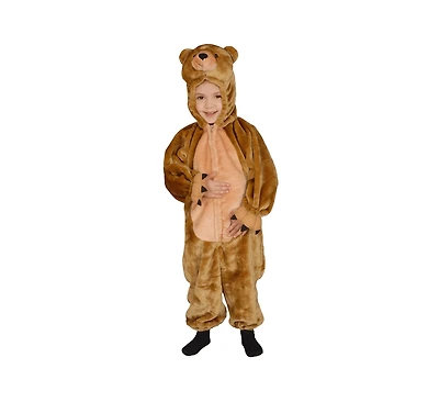 Dress Up America Brown Bear Jumpsuit Costume - Kids Boys & Girls