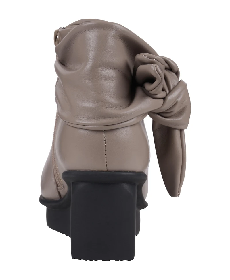 Gc Shoes Women's Lavan Bow Detail Ankle Boots