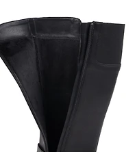 Gc Shoes Women's Jonah Lug Sole Block Heel Knee High Boots