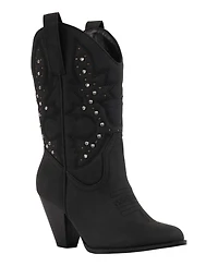 Gc Shoes Women's Beth Studded Western Ankle Boots