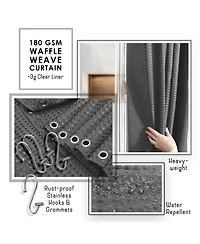 Clara Clark 27 Piece Complete Bathroom, Vanity & Shower Accessories Set - Grey