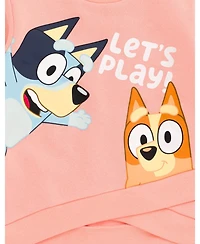 Bluey Girls Fleece Sweatshirt and Jogger Pants Outfit Set to