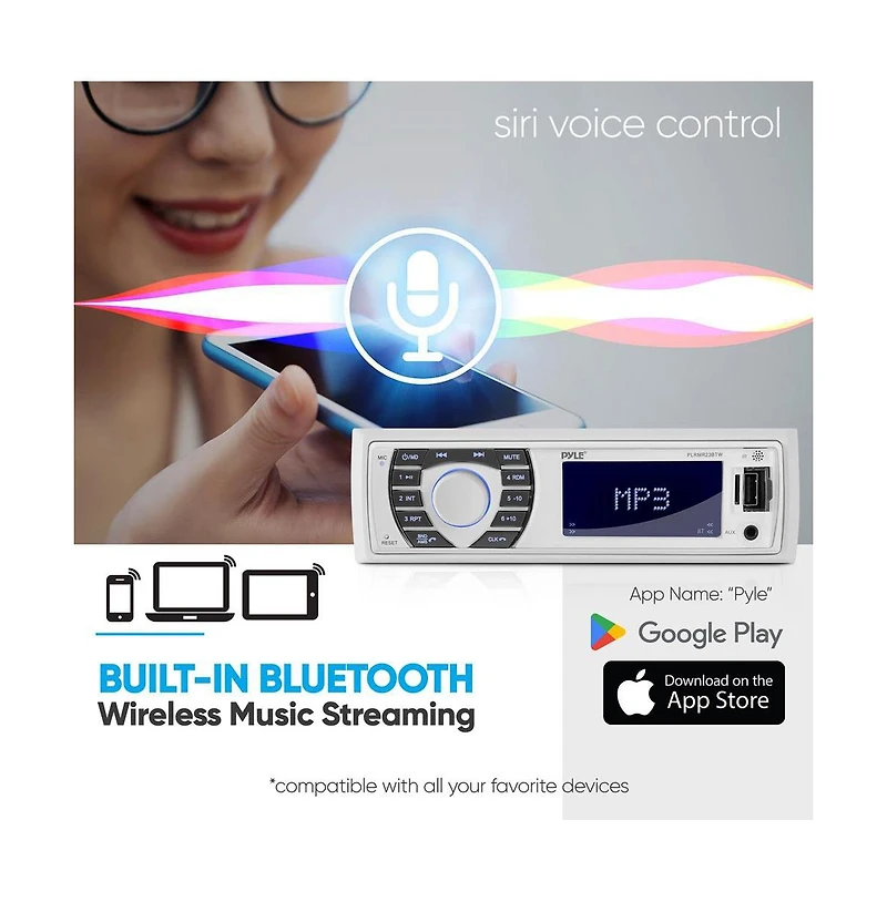 Pyle Marine Bluetooth MP3 Radio Receiver