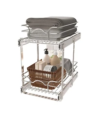 Rev-a-Shelf Kitchen Cabinet Pullout Shelf Organizer, 12 x 18 In, 5WB2-1218CR-1