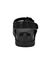 Guess Women's Frella Two Band Embellished Footbed Sandals