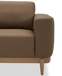 Jharli Leather Accent Chair, Created for Macy's