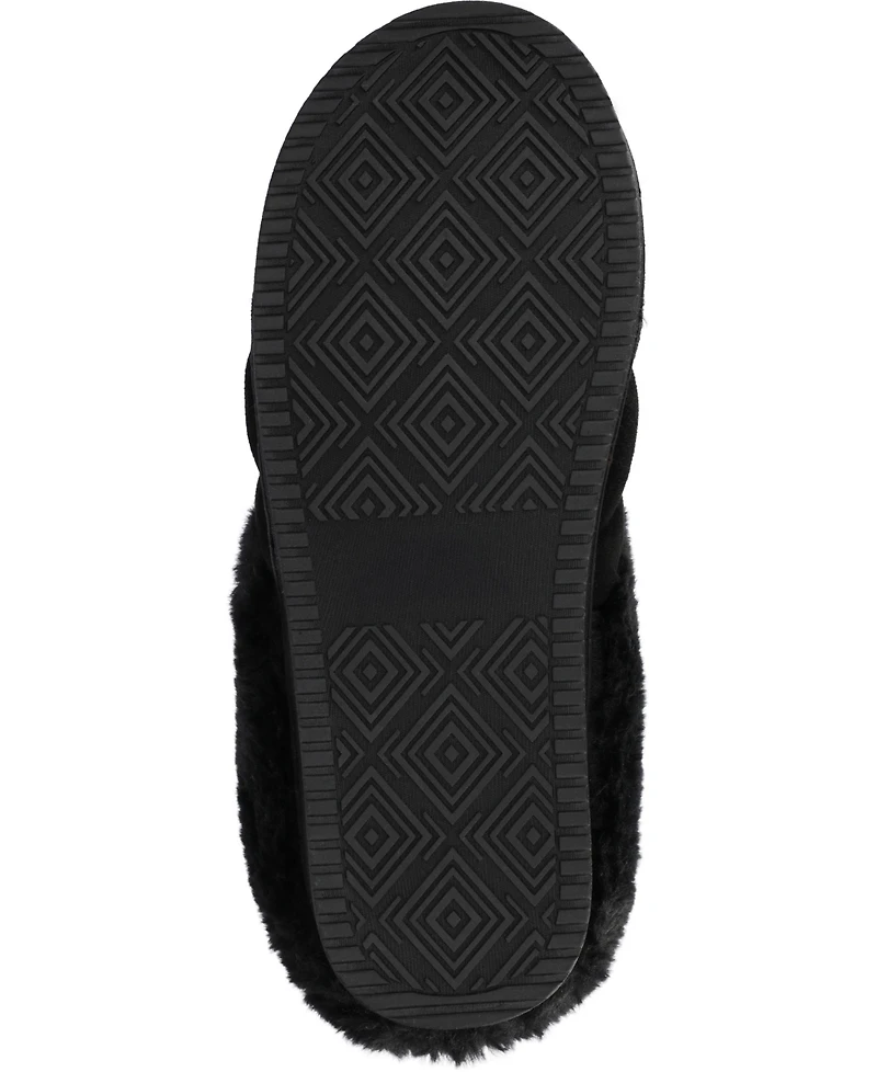 Journee Collection Women's Blair Round Toe Quilted Clog Slippers