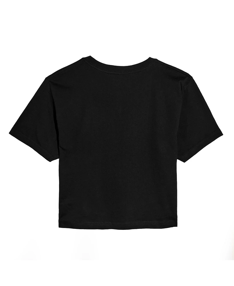 Hybrid Apparel Juniors Trendy Wicked Glinda Graphic Cropped T-Shirt
