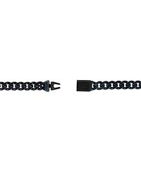 Bulova Blue-Tone Stainless Steel Chain 22" Necklace