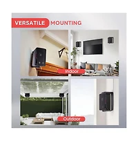 Pyle 3.5'' Bluetooth Home Speakers, 3-Way Indoor/Outdoor Speaker System, 200 Watt
