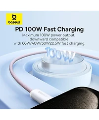 Usb-c to Cable 100W Usb Charging 3ft, Pink