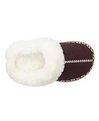Isotoner Signature Women's Clara Faux-Fur-Trim Clog Slippers